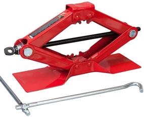 img 3 attached to Torin T10152 Big Red Steel Scissor Lift Jack Car Kit - 1.5 Ton (3,000 lb) Capacity, Red