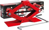 torin t10152 big red steel scissor lift jack car kit - 1.5 ton (3,000 lb) capacity, red logo