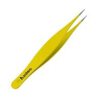 premium stainless steel ingrown hair tweezers - sharp, effective tool for ingrown hair, splinter, tick, and glass removal logo