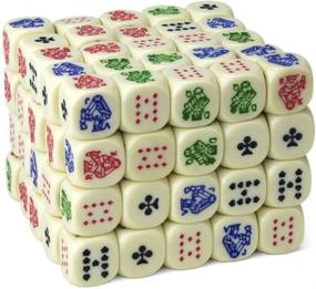 img 4 attached to 🎲 Brybelly Bulk Block of 100 Poker Dice | Essential Travel Companion