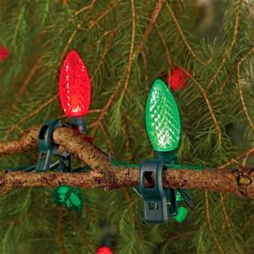 img 1 attached to 🎄 NOMA C9 LED Quick Clip Christmas Lights: 24 Multicolor Bulbs, 16ft Strand - Easy to Install & Brighten Your Holidays!