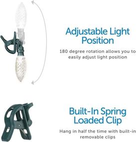 img 2 attached to 🎄 NOMA C9 LED Quick Clip Christmas Lights: 24 Multicolor Bulbs, 16ft Strand - Easy to Install & Brighten Your Holidays!