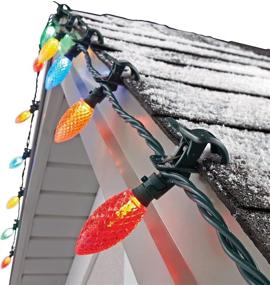 img 4 attached to 🎄 NOMA C9 LED Quick Clip Christmas Lights: 24 Multicolor Bulbs, 16ft Strand - Easy to Install & Brighten Your Holidays!