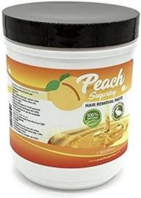 img 2 attached to Organic Peach Hair Removal Wax 45 Oz - Sugaring Paste Medium for Effective Results