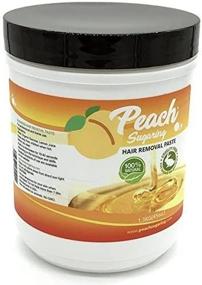 img 3 attached to Organic Peach Hair Removal Wax 45 Oz - Sugaring Paste Medium for Effective Results