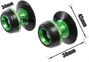 img 1 attached to MC MOTOPARTS Twall 8MM CNC шпильки под подвеску, совместимые с GSXR 750 1997-2020 09 10 11 12 13 14 15 16 17 (Зеленые)