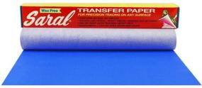 img 1 attached to 📝 Saral Blue Wax-Free Transfer Paper Roll - 12 inches x 12 feet