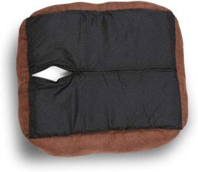 img 2 attached to 🐾 Comfortable and Stylish: Long Rich Rectangle Bolster Pet Bed for Medium-Sized Dogs