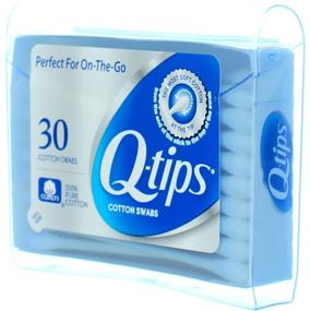 img 1 attached to 🧺 Pack of 4 Q-tips Swabs Purse Pack with 30 Each