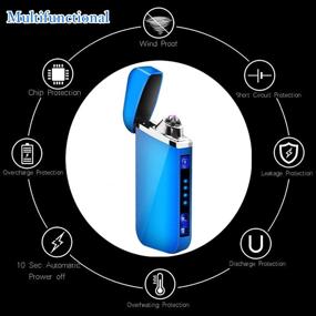 img 3 attached to 🔥 Blue Plasma Lighter- Dual Arc, USB Rechargeable, Windproof Flameless Lighter for Camping, Hunting, Backpacking, Hiking - Ideal for Starters