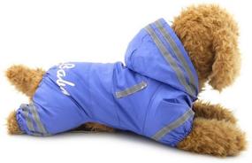 img 3 attached to SMALLLEE_LUCKY_STORE YP0236 Blue S Waterproof Reflective Raincoat