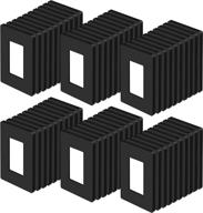 [60 pack] bestten 1-gang black screwless wall plate logo