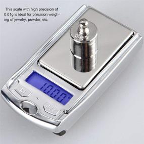 img 1 attached to 🕒 Portable Digital Pocket Scale for Jewelry - High Accuracy Mini Electronic Jewelry Scale, 100g Capacity with 0.01g Precision and Compact LCD Display