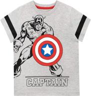 marvel captain america t-shirt for boys' clothing logo