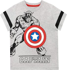 img 2 attached to Marvel Captain America T-Shirt for Boys' Clothing