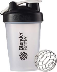 img 1 attached to 🖤 20-Ounce Clear/Black BlenderBottle Classic Loop Top Shaker Bottle - Enhanced for SEO