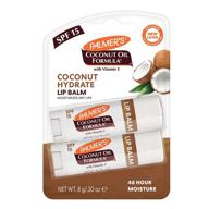 🥥 palmer's coconut oil lip balm duo (pack of 2) with spf 15 and coconut extract logo