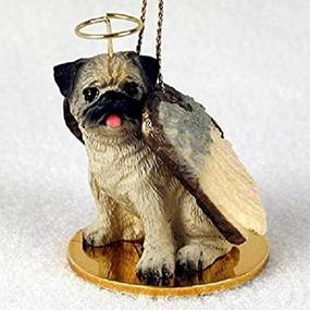 img 1 attached to Pug Angel Dog Ornament Conversation