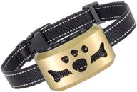 🐶 rechargeable dog bark collar with adjustable sensitivity & intensity levels - dual anti-barking modes - rainproof & reflective - no shock barking control collar for small, medium, and large dogs logo