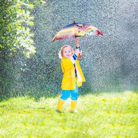 img 3 attached to ☂️ Little Character Rainwear Umbrella by Hasbro