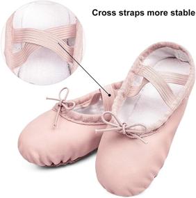 img 2 attached to 👯 STELLE Toddler Ballet Slippers for Girls: Shoes, Athletic and More