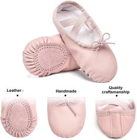 img 1 attached to 👯 STELLE Toddler Ballet Slippers for Girls: Shoes, Athletic and More