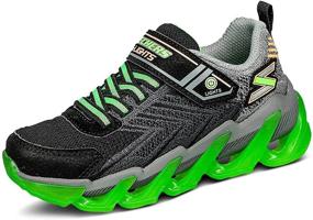 img 4 attached to Skechers Mega Surge Sneaker Black Little