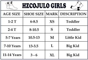 img 3 attached to 🧦 Fashionable and Fun: Hzcojulo Kids Toddler Big Little Girls Cotton Crew Socks - 6 Pairs