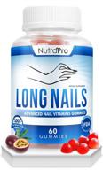 💅 nourishing nail growth vitamins for enhanced strength - say goodbye to brittle nails. advanced nail strengthening and growth supplements – promote long, healthy nails with biotin and collagen gummies. logo