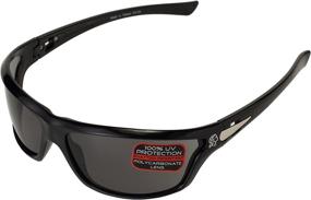 img 4 attached to ZANheadgear EZFL01 Florida Sunglass With Shiny Black Frame And Smoked Lenses