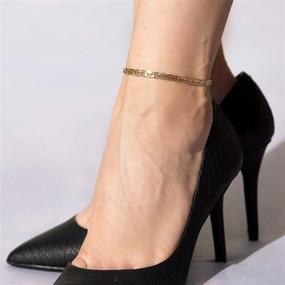 img 1 attached to 🔗 Lifetime Jewelry 5мм Морской браслет для женщин и девочек - 24-каратного золотого покрытия, дизайн "Разрушенный".