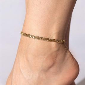 img 3 attached to 🔗 Lifetime Jewelry 5мм Морской браслет для женщин и девочек - 24-каратного золотого покрытия, дизайн "Разрушенный".