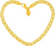 🔗 lifetime jewelry 5мм морской браслет для женщин и девочек - 24-каратного золотого покрытия, дизайн "разрушенный". логотип