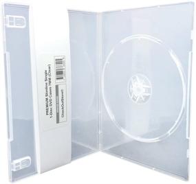 img 2 attached to Кейсы CheckOutStore (12) – премиум-чистые узкогабаритные коробки для DVD дисков 7 мм на одну пластинку.