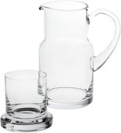 stylish and sophisticated badash manhattan inch carafe set for elegant beverage service logo