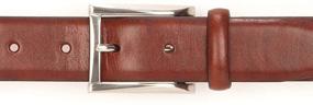 img 1 attached to Trafalgar Broderick Cortina Leather Burgundy Men's Accessories in Belts