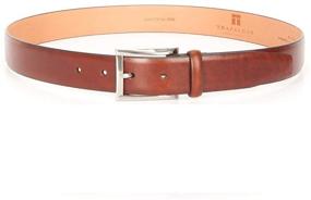img 4 attached to Trafalgar Broderick Cortina Leather Burgundy Men's Accessories in Belts