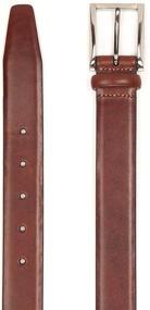 img 3 attached to Trafalgar Broderick Cortina Leather Burgundy Men's Accessories in Belts