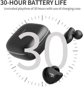 img 1 attached to 🎧 Doss FreePods Wireless Earbuds: Bluetooth 5.0, Deep Bass, Touch Control, IPX5 Waterproof, 30 Hours Playtime, Aluminum Charging, Dual Digital Mics - Perfect for Call, Work & Home Office