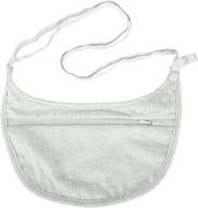 👝 travelon women's ladies undergarment crossbody pouch in gray - compact size 7 x 4.25 x .1 inches logo