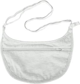 img 3 attached to 👝 Travelon Women's Ladies Undergarment Crossbody Pouch in Gray - Compact Size 7 x 4.25 x .1 Inches