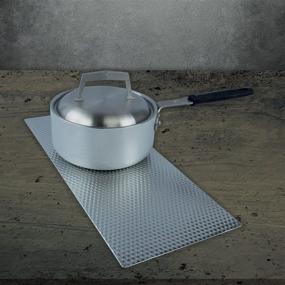 img 1 attached to 🌟 Range Kleen Silverwave Counter Mat: Stylish and Functional 8.5 x 20 Inch Kitchen Accessory