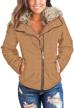 grapent womens pockets quilted outerwear women's clothing logo