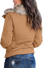 img 2 attached to GRAPENT Womens Pockets Quilted Outerwear Women's Clothing
