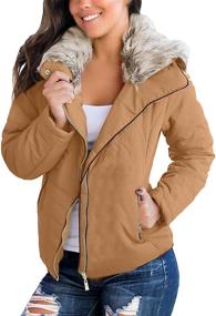 img 3 attached to GRAPENT Womens Pockets Quilted Outerwear Women's Clothing