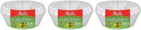 img 1 attached to ☕ Melitta Junior Basket Coffee Filters - White 100 Count (3 pack): Optimal Filter Solution for Fresh Coffee