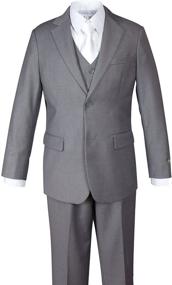 img 3 attached to 👔 Spring Notion Two Button 3 Piece White Boys' Suit & Sport Coat Set