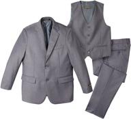 👔 spring notion two button 3 piece white boys' suit & sport coat set logo