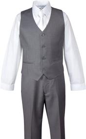 img 2 attached to 👔 Spring Notion Two Button 3 Piece White Boys' Suit & Sport Coat Set