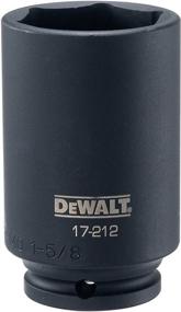 img 1 attached to 🔧 DEWALT DWMT17212B Глубокая ударная головка 1/2 дюйма SAE, 1-5/8 дюйма - Прочная и долговечная производительность